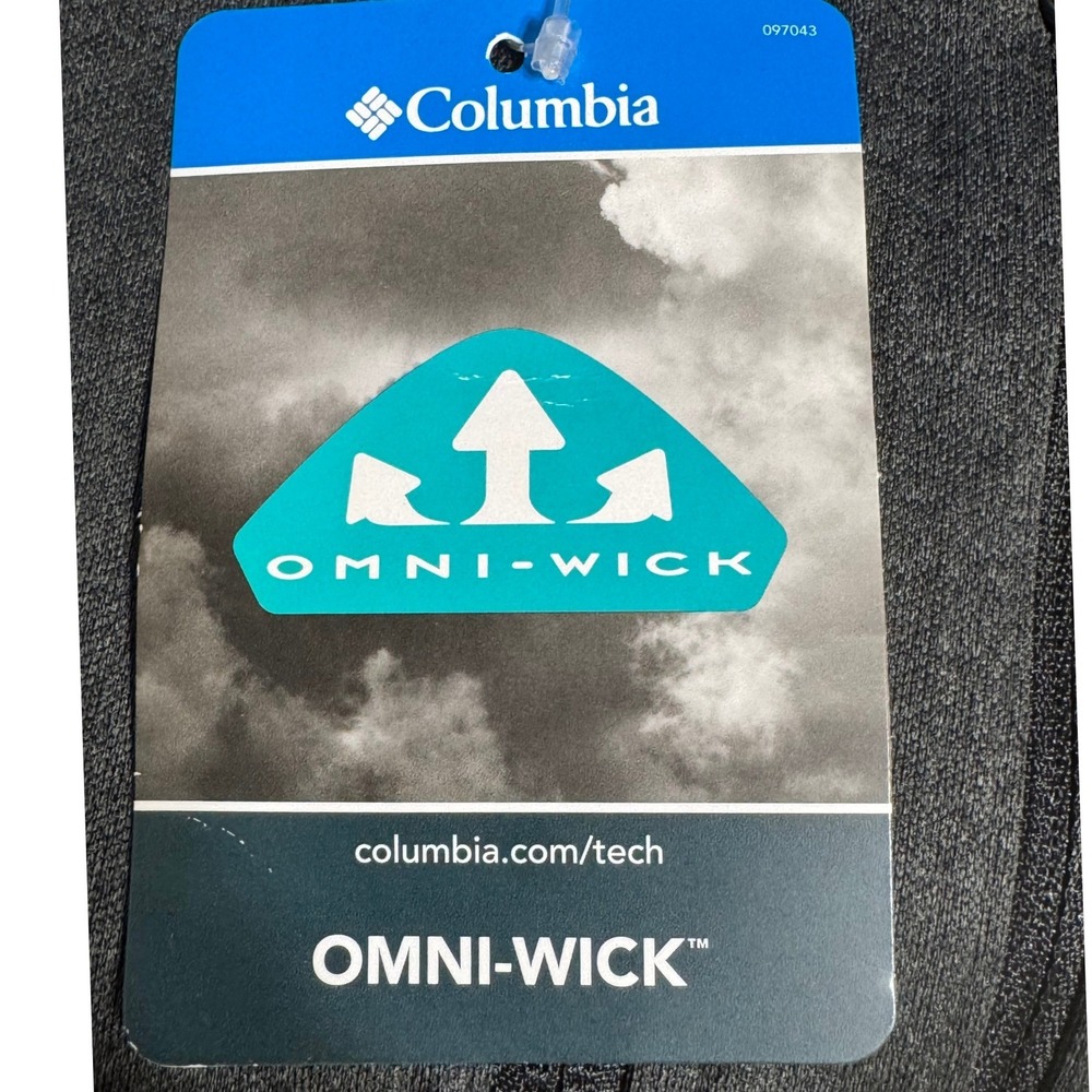 NWT Columbia Park View Fleece Half Zip Mens 3X Black Omni-Wick Pullover - Picture 3 of 6